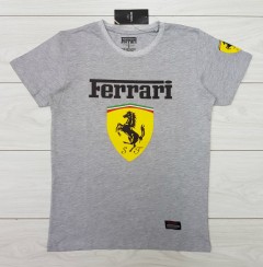 FERRARI Mens T-Shirt (GRAY) (S - M - L - XL )