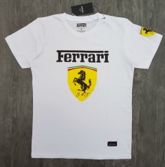 FERRARI Mens T-Shirt (WHITE) (S - M - L - XL )