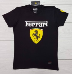 FERRARI Mens T-Shirt (BLACK) (S - M - L - XL )