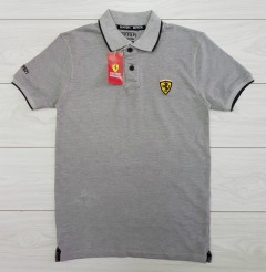 FERRARI Mens T-Shirt (GRAY) (M - L - XL )