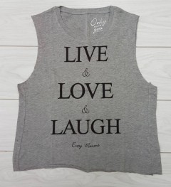 ONLY Ladies Top (GRAY) (L)