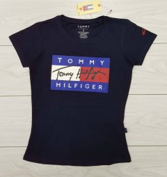 TOMMY - HILFIGER Ladies T-Shirt (NAVY) (S - M - L - XL )