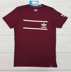 ADIDAS Mens T-Shirt (MAROON) (S - M - L - XL )