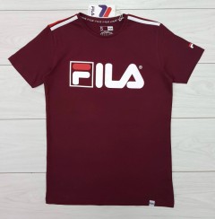 FILA Mens T-Shirt (MAROON) (S - M - L - XL )