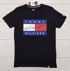 TOMMY - HILFIGER Mens T-Shirt (BLACK) (S - M - L - XL )