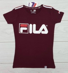FILA Ladies T-Shirt (MAROON) (S - M - L - XL)