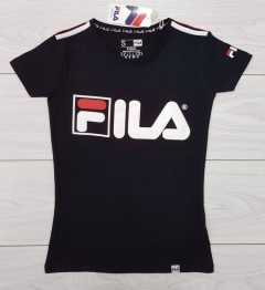 FILA Ladies T-Shirt (BLACK) (S - M - L - XL) 