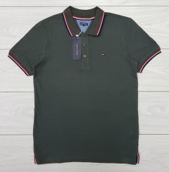 TOMMY - HILFIGER Mens Polo Shirt (DARK GREEN) (S - M - L - XL )