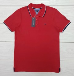 TOMMY - HILFIGER Mens Polo Shirt (RED) (S - M - L - XL )