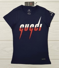 GUCCI Ladies T-Shirt (NAVY) (S - M - L - XL)