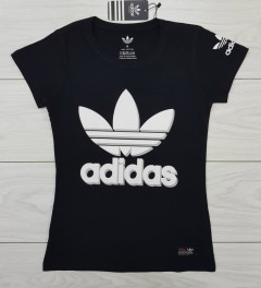 ADIDAS Ladies T-Shirt (BLACK) (S - M - L - XL)