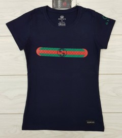 GUCCI Ladies T-Shirt (NAVY) (S - M - L - XL)