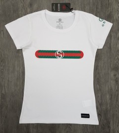 GUCCI Ladies T-Shirt (WHITE) (S - M - L - XL)