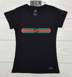 GUCCI Ladies T-Shirt (BLACK) (S - M - L - XL)