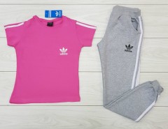 NIKE Ladies T-Shirt And Pants Set (PINK - GRAY) (S - M - L - XL - XXL)