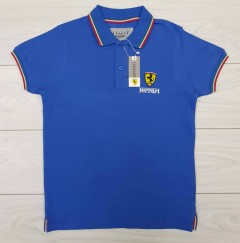 FERRARI Mens Polo Shirt (BLUE) (S - M - L - XL )