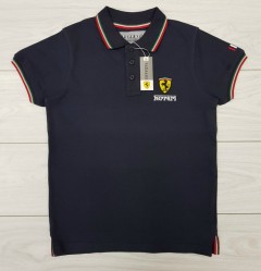 FERRARI Mens Polo Shirt (BLACK) (S - M - L - XL )