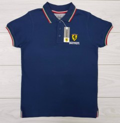 FERRARI Mens Polo Shirt (NAVY) (S - M - L - XL )