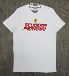 FERRARI Mens T-Shirt (WHITE) (S - M - L - XL ) 