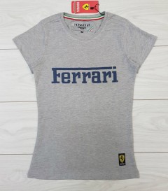 FERRARI Ladies T-Shirt (GRAY) (S - M - L - XL)