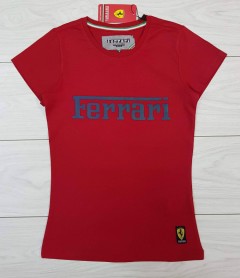 FERRARI Ladies T-Shirt (RED) (S - M - L - XL) 