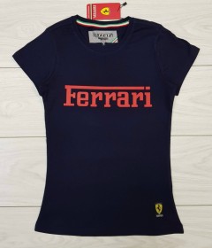 FERRARI Ladies T-Shirt (NAVY) (S - M - L - XL)