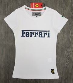 FERRARI Ladies T-Shirt (WHITE) (S - M - L - XL)