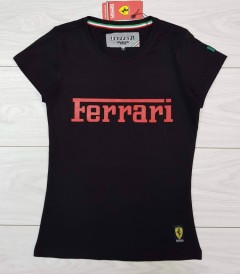 FERRARI Ladies T-Shirt (BLACK) (S - M - L - XL)