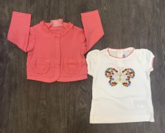 PM Girls Two Pieces Long Sleeved Shirt (PM) (3 to 36 Months)