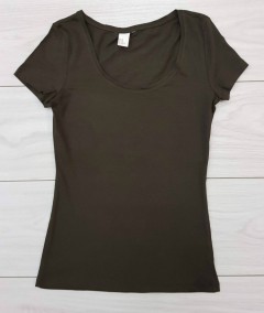 Ladies T-Shirt (BROWN) (XS - S - M - L - XL )