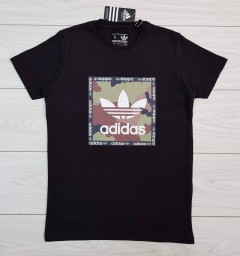 ADIDAS Mens T-Shirt (BLACK) (S - M - L - XL )