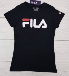 FILA  Ladies T-Shirt (BLACK) (S - M - L - XL)