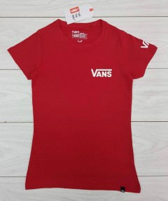 VANS Ladies T-Shirt (RED) (S - M - L - XL)