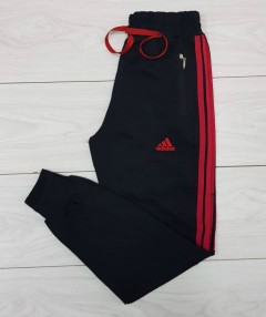 ADIDAS Mens Pants (BLACK - RED) (MD) (S - M - L - XL - XXL) (Made in Turkey) 
