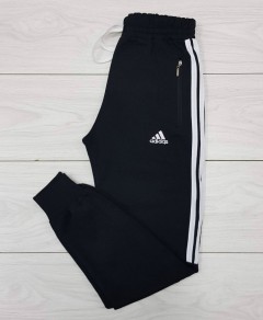 ADIDAS Mens Pants (BLACK - WHITE) (MD) (S - M - L - XL - XXL) (Made in Turkey) 