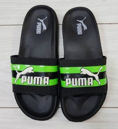 PUMA Mens Slippers (BLACK - GREEN) (MD) (40 to 45) 