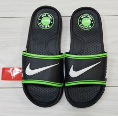 NIKE  Mens Slippers (BLACK - GREEN) (MD) (40 to 45) 