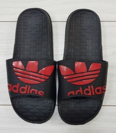 ADIDAS Mens Slippers (BLACK - RED) (MD) (40 to 45)