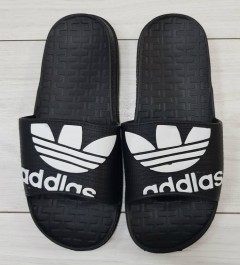 ADIDAS Mens Slippers (BLACK - WHITE) (MD) (40 to 45)