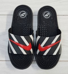 NIKE Mens Slippers (BLACK - WHITE) (MD) (40 to 45) 