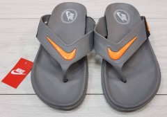 NIKE Mens Slippers (GRAY - ORANGE) (MD) (40 to 45)