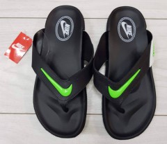 NIKE Mens Slippers (BLACK - GREEN) (MD) (40 to 45)