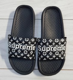 SUPREME Mens Slippers (BLACK) (MD) (40 to 45)