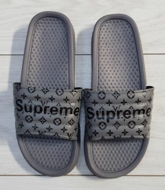 SUPREME Mens Slippers (GRAY) (MD) (40 to 45)