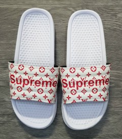 SUPREME Mens Slippers (WHITE) (MD) (40 to 45) 