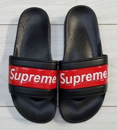 SUPREME  Mens Slippers (BLACK) (MD) (41 to 45)