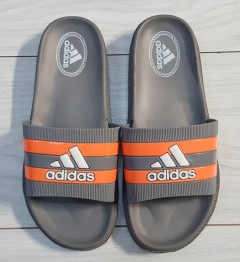 ADIDAS Mens Slippers (GRAY - ORANGE) (MD) (40 to 45) 