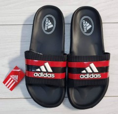 ADIDAS Mens Slippers (BLACK - RED) (MD) (40 to 45)