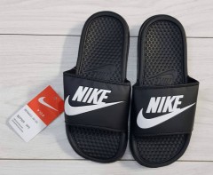NIKE Ladies Slippers (BLACK - WHITE) (MD) (35 to 40) 