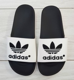 ADIDAS Mens Slippers (BLACK - WHITE) (MD) (40 to 44)